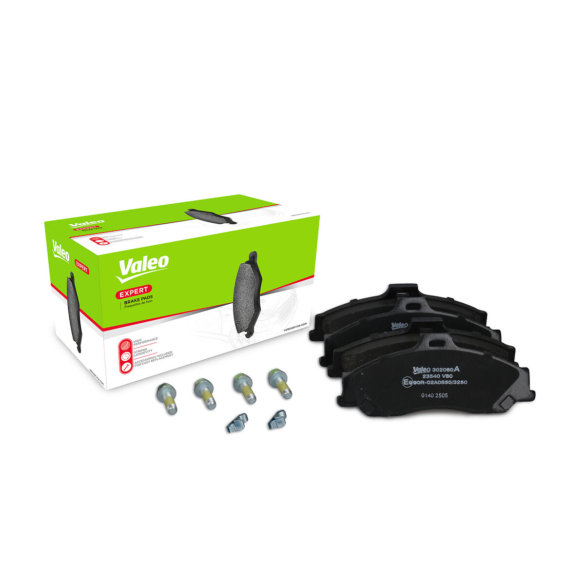 Jeu de 4 plaquettes de frein VALEO ref. 302060A